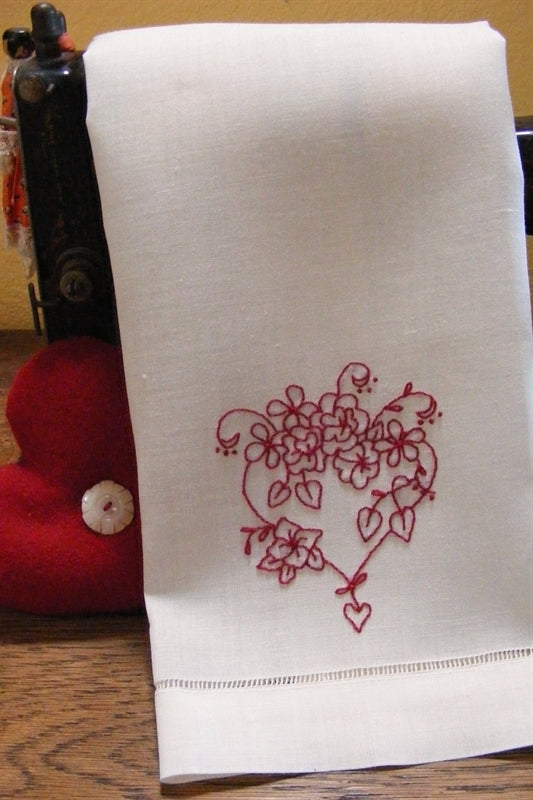 Flower Filled Heart - Hand Embroidery Pattern - Download