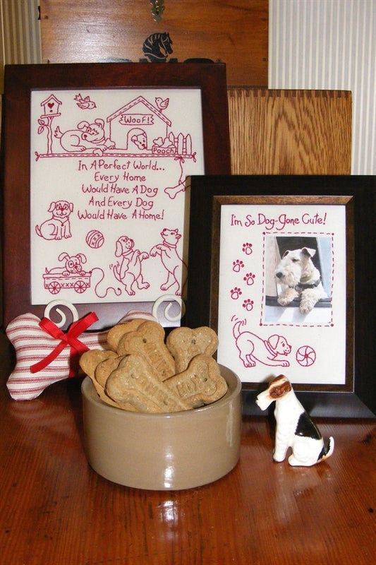 Dog's Perfect World - Hand Embroidery Pattern - Shipped