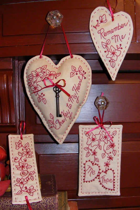 Key To My Heart - Hand Embroidery Pattern - Shipped