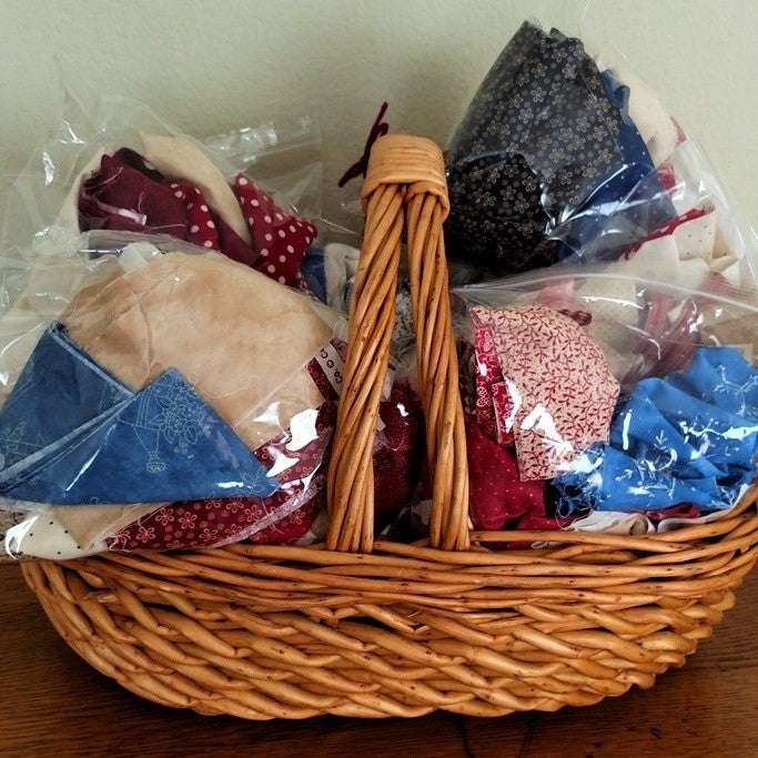 Cotton Fabric Scrap Bag