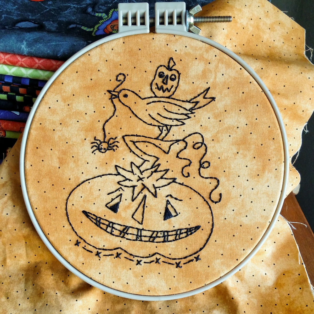 Halloween Make Do - Hand Embroidery Pattern - Shipped