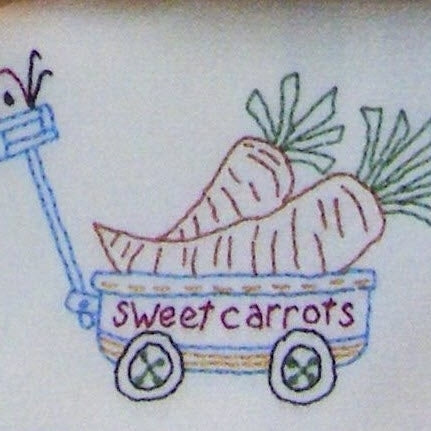 Fresh Picked Tea Towels - Hand Embroidery Pattern - Shipped
