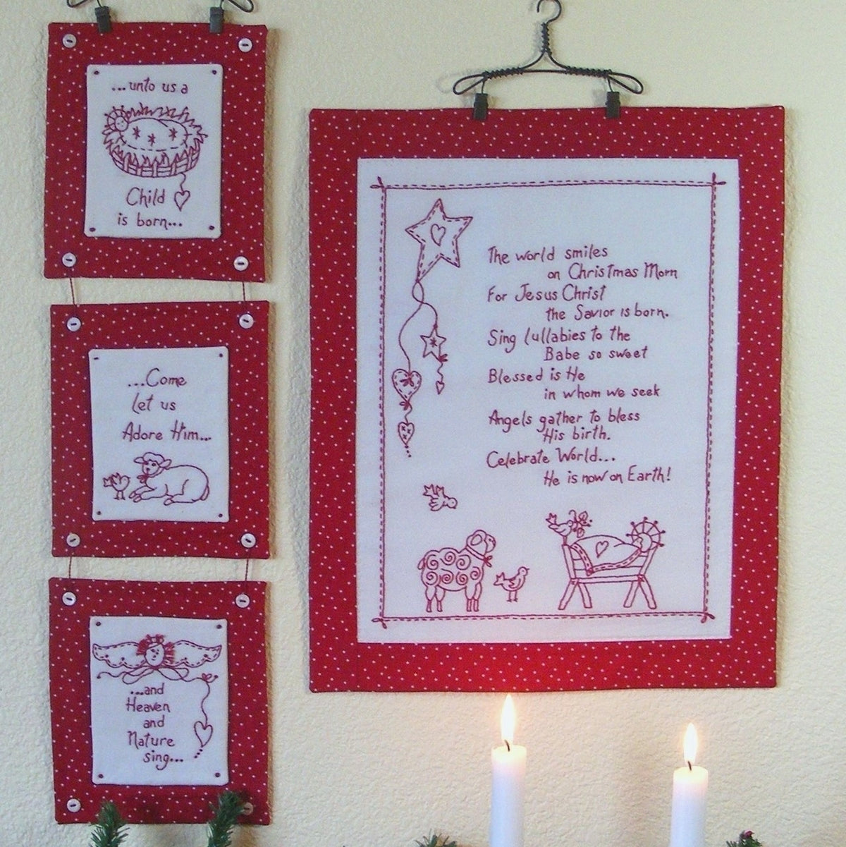 Christmas Prayer - Hand Embroidery Pattern - Shipped