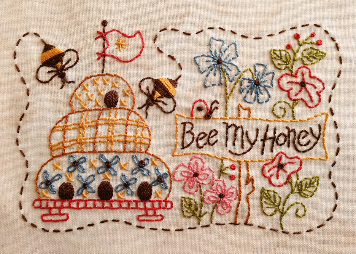 Bee My Honey - Hand Embroidery Pattern - Download