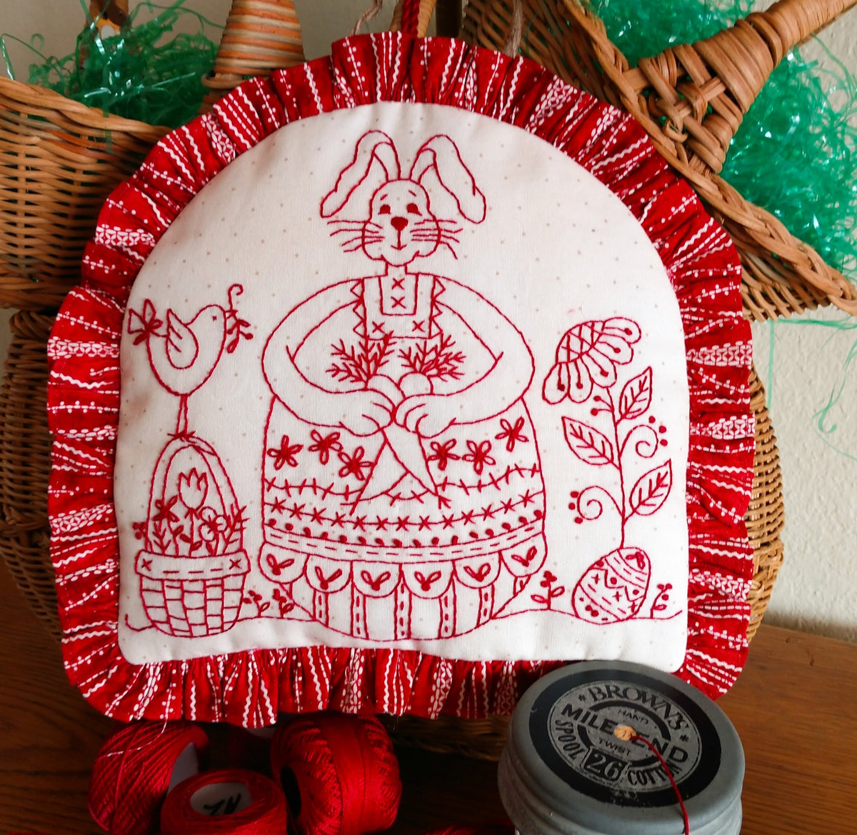 Easter Egg Bunny - Hand Embroidery Complete Kit