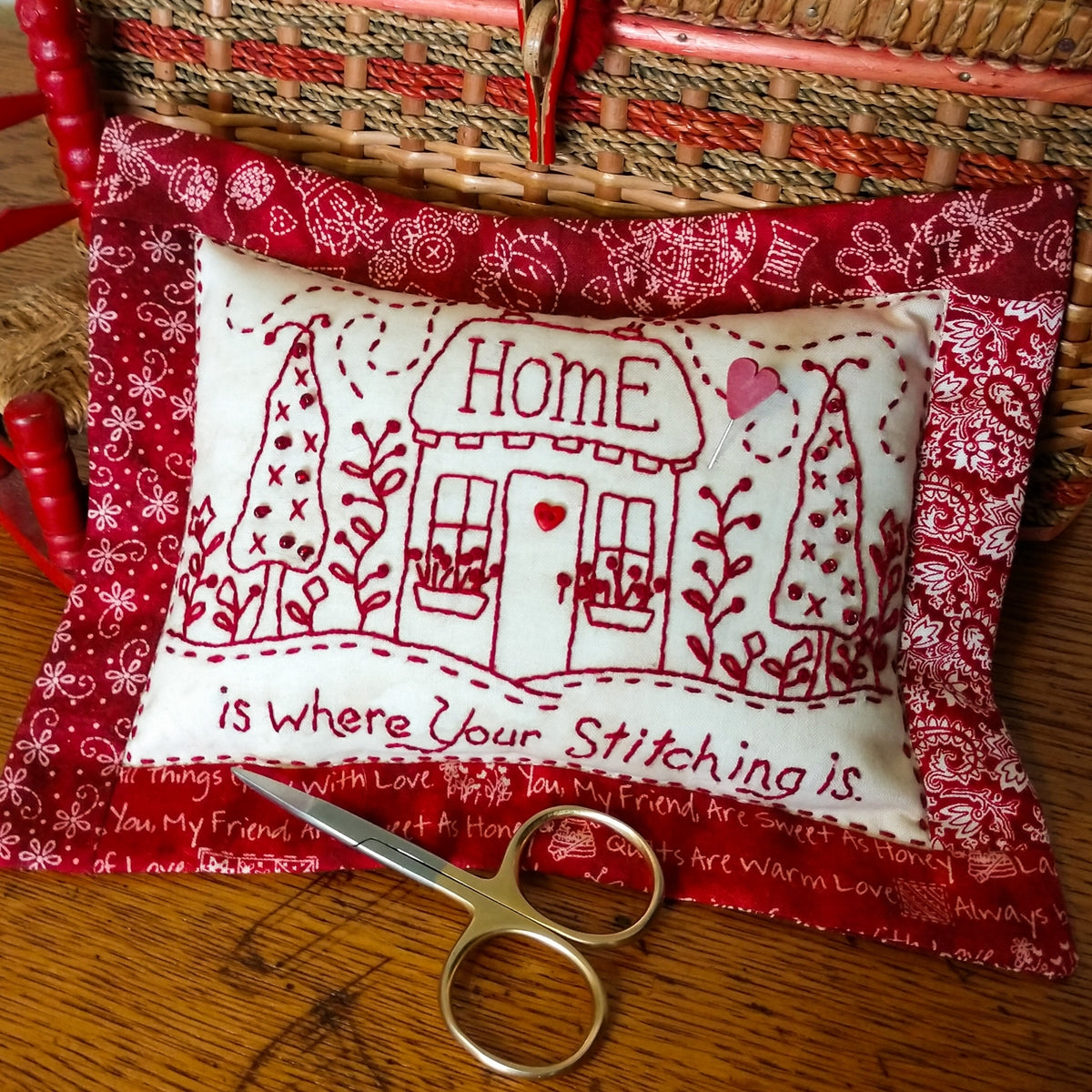 Home For Stitching Pin Cushion