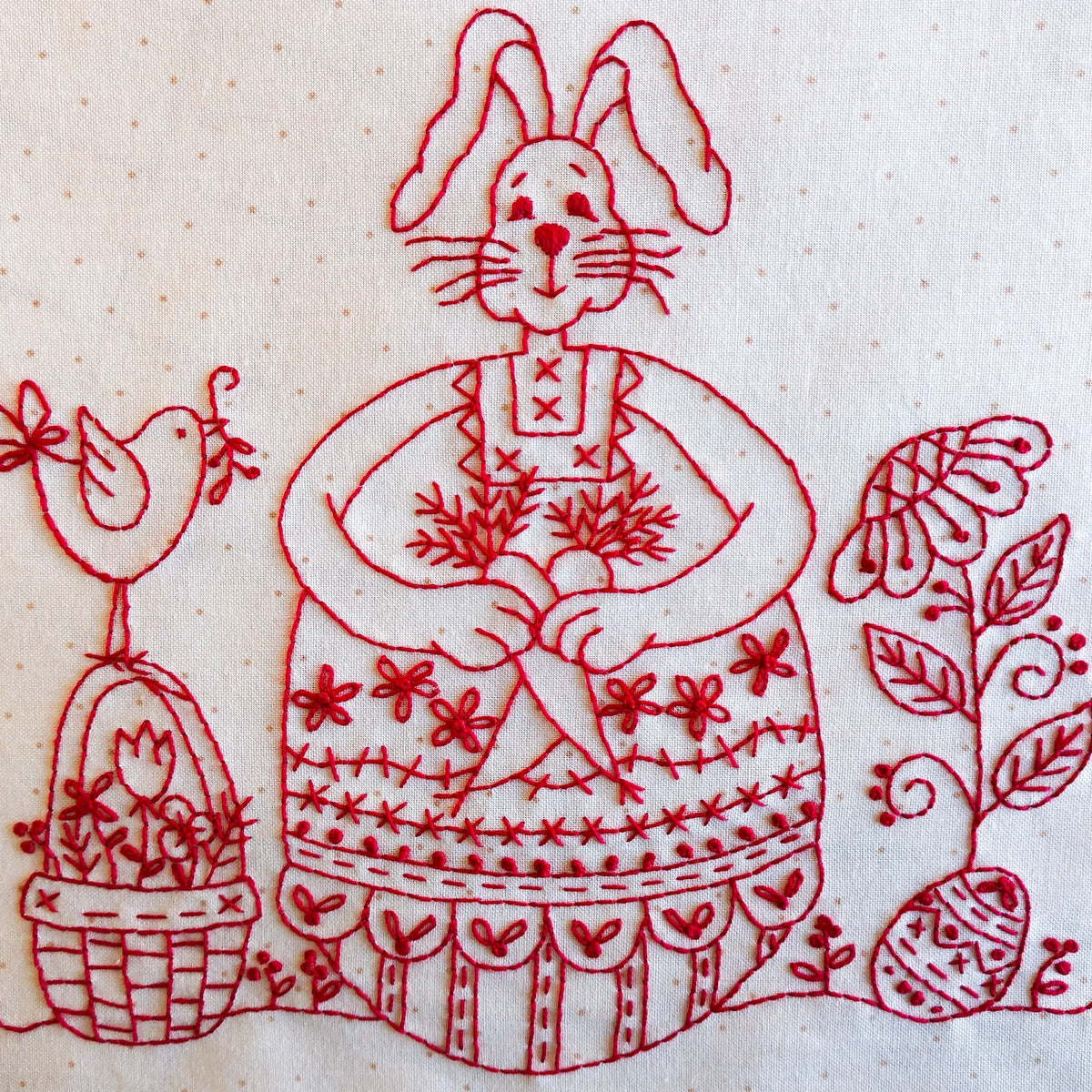 Easter Egg Bunny - Hand Embroidery Complete Kit