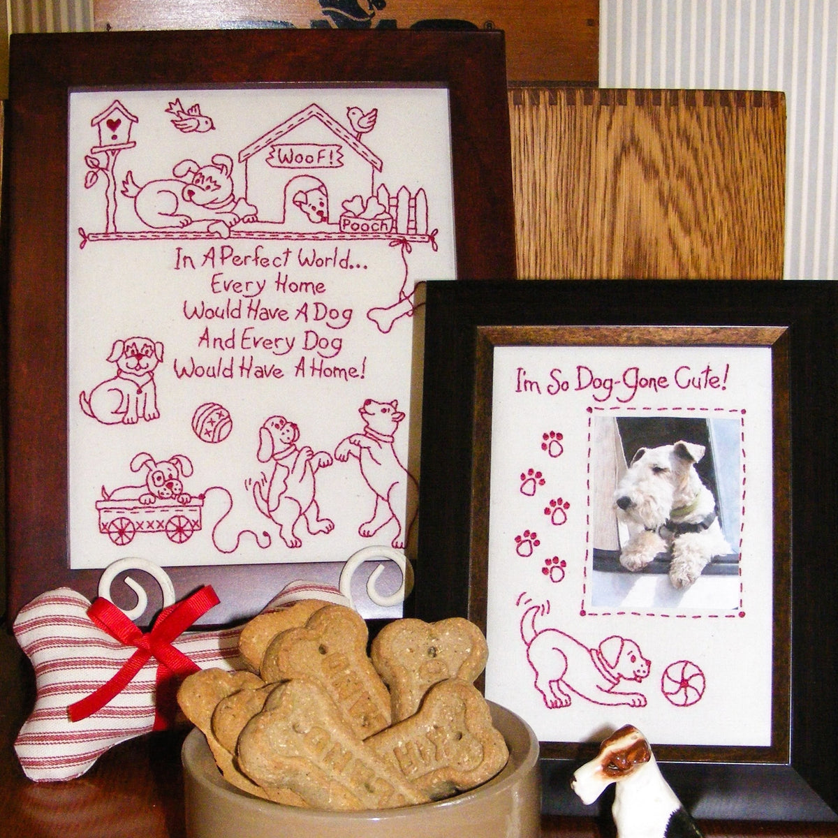 Dog's Perfect World - Hand Embroidery Pattern - Shipped