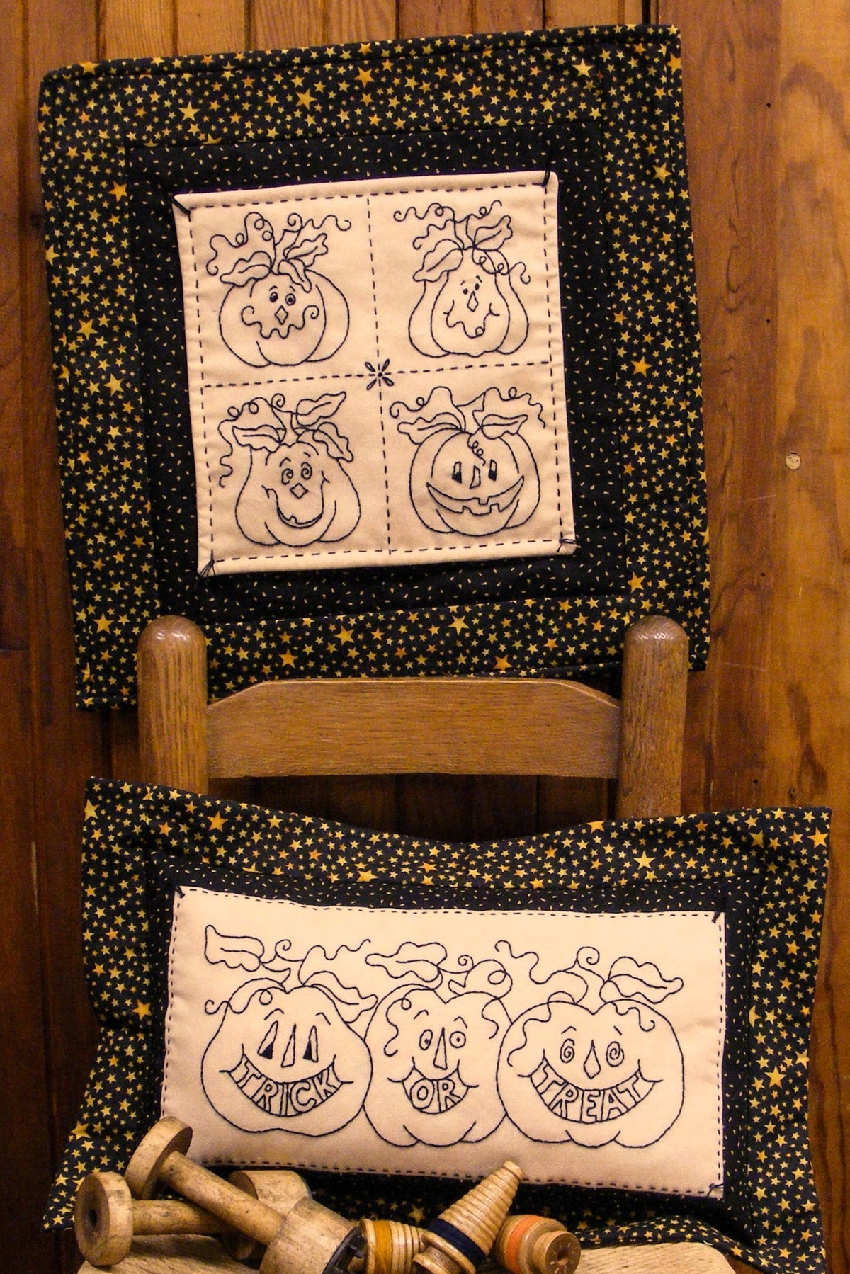 Trick or Treat Pumpkins - Hand Embroidery Pattern - Shipped