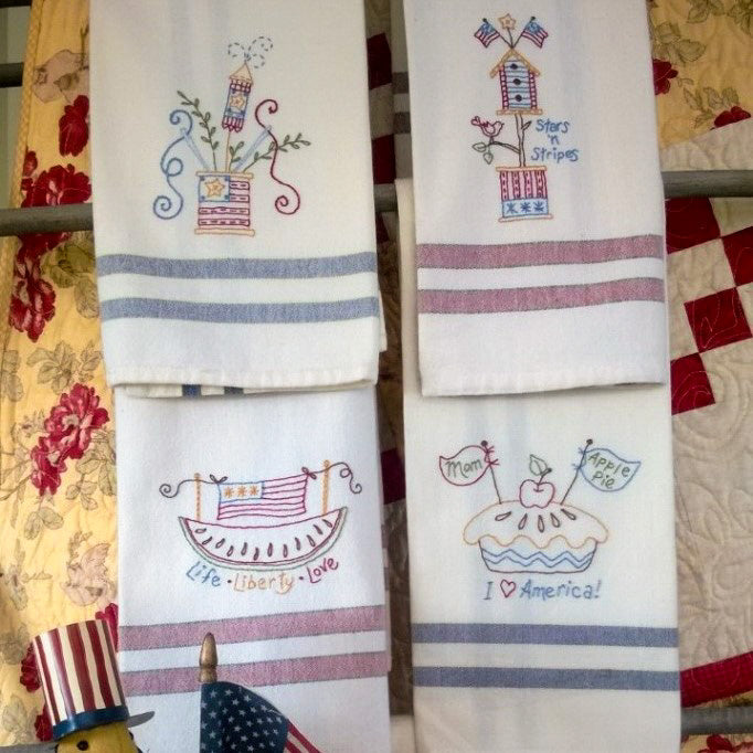 Americana Celebration - Hand Embroidery Pattern - Shipped