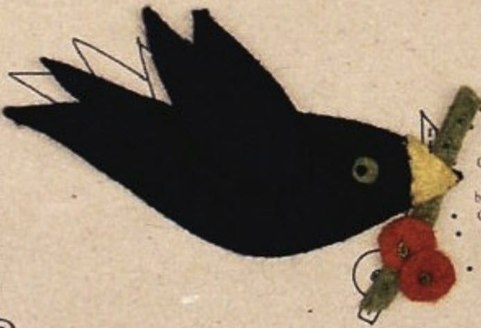 Happy Haunting Pins - Wool Applique Pattern - Shipped