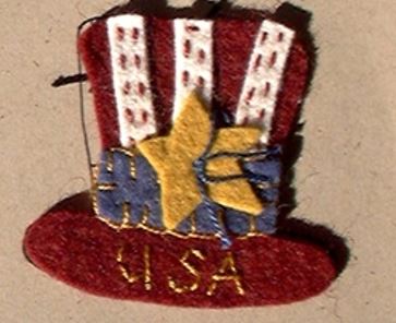 Old Glories Pins - Wool Applique Pattern - Shipped
