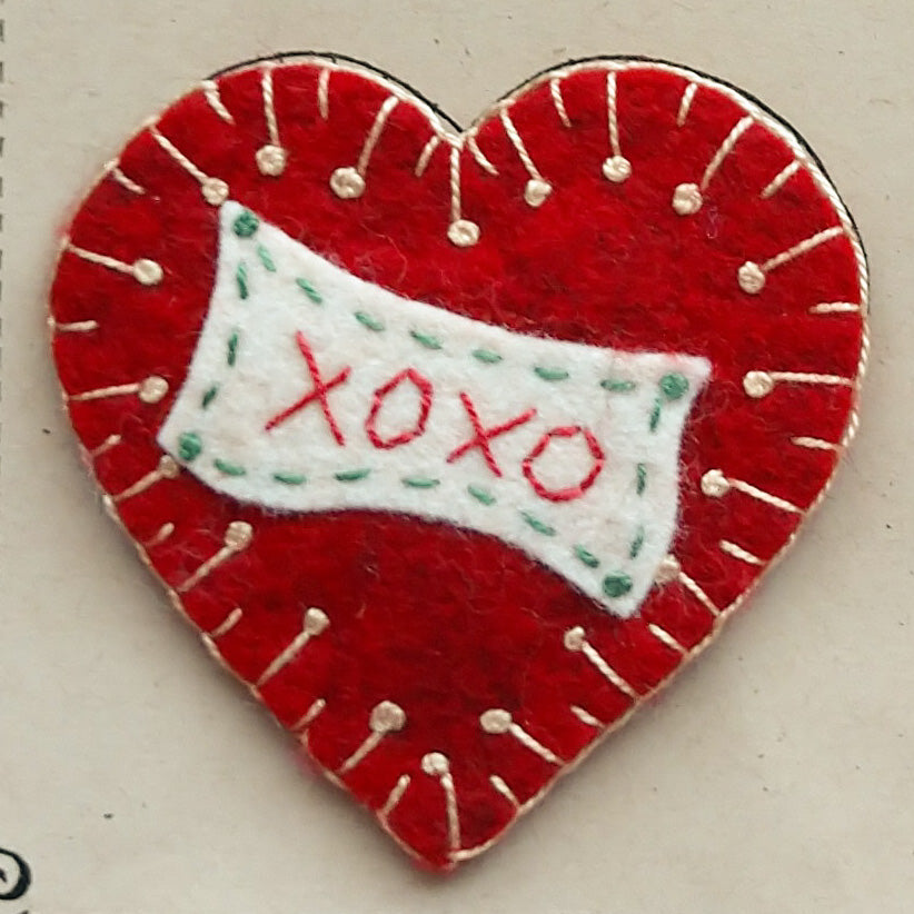 Love Letters - Wool Applique Pattern - Download