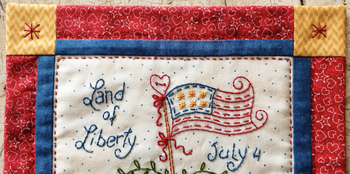 Land of Liberty - Machine Embroidery Pattern - Download