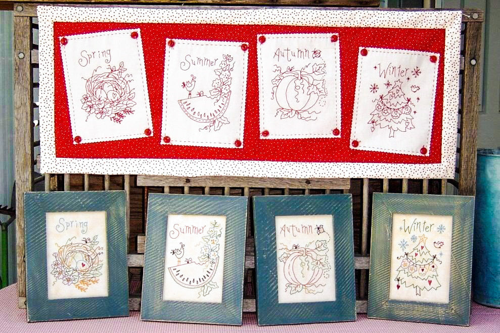 Celebrate the Seasons - Hand Embroidery Pattern - Shipped