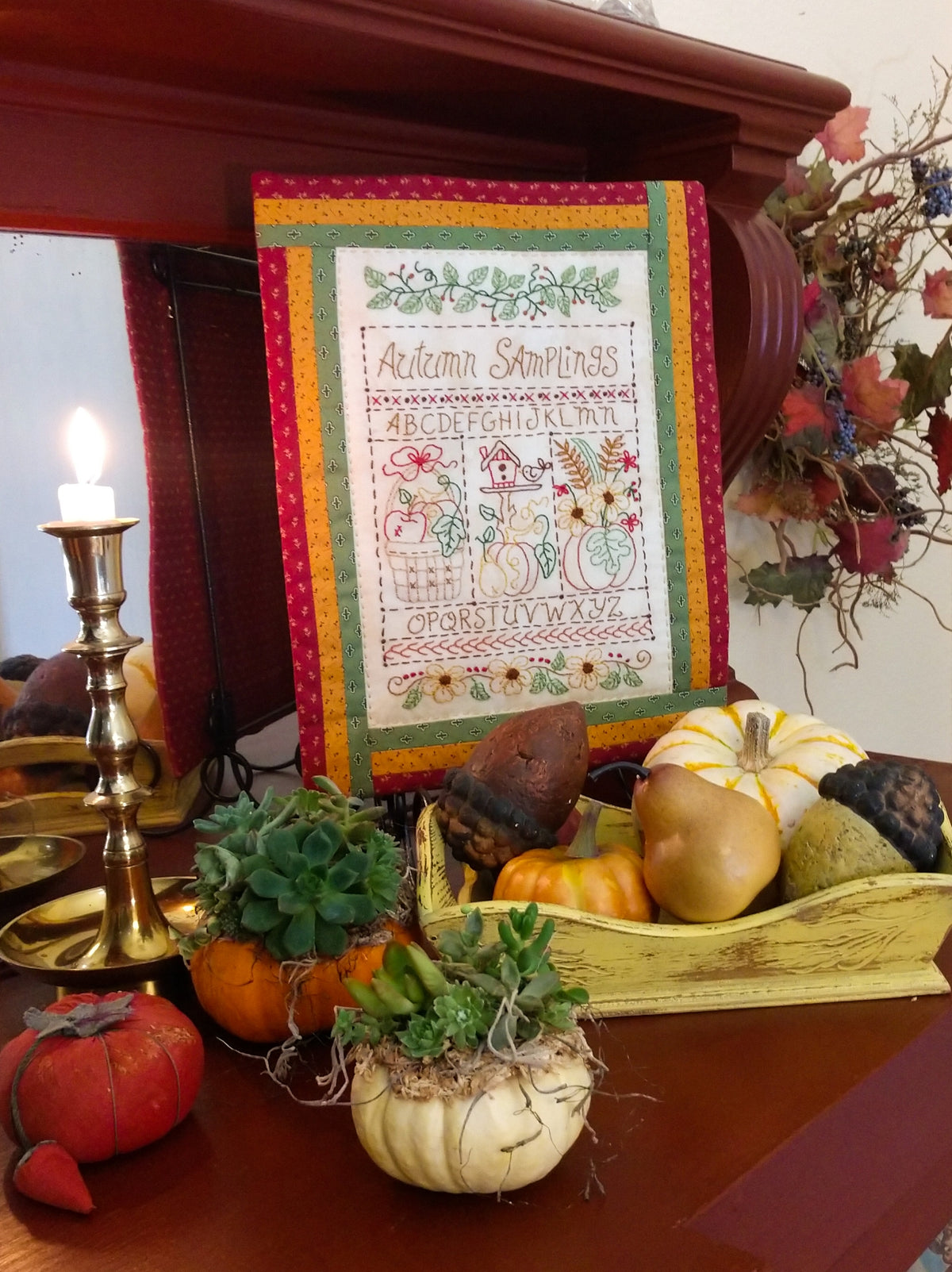 Autumn Samplings - Machine Embroidery Pattern - Download