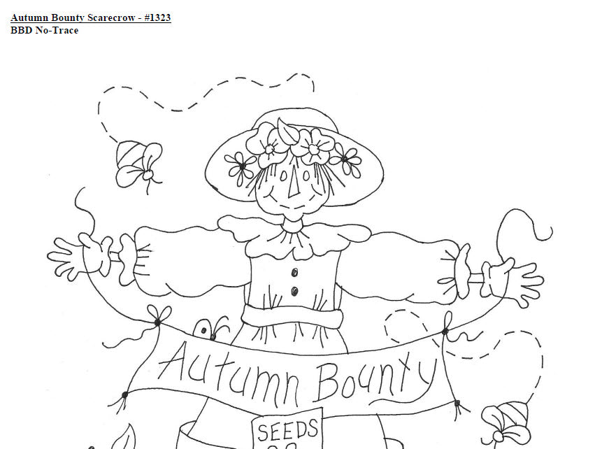 Autumn Bounty Scarecrow - BBD No-Trace
