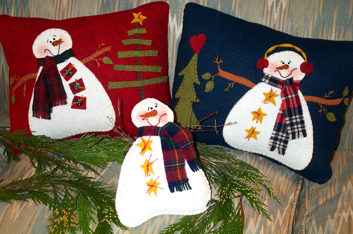 Winter Buddies - Wool Applique Pattern - Shipped