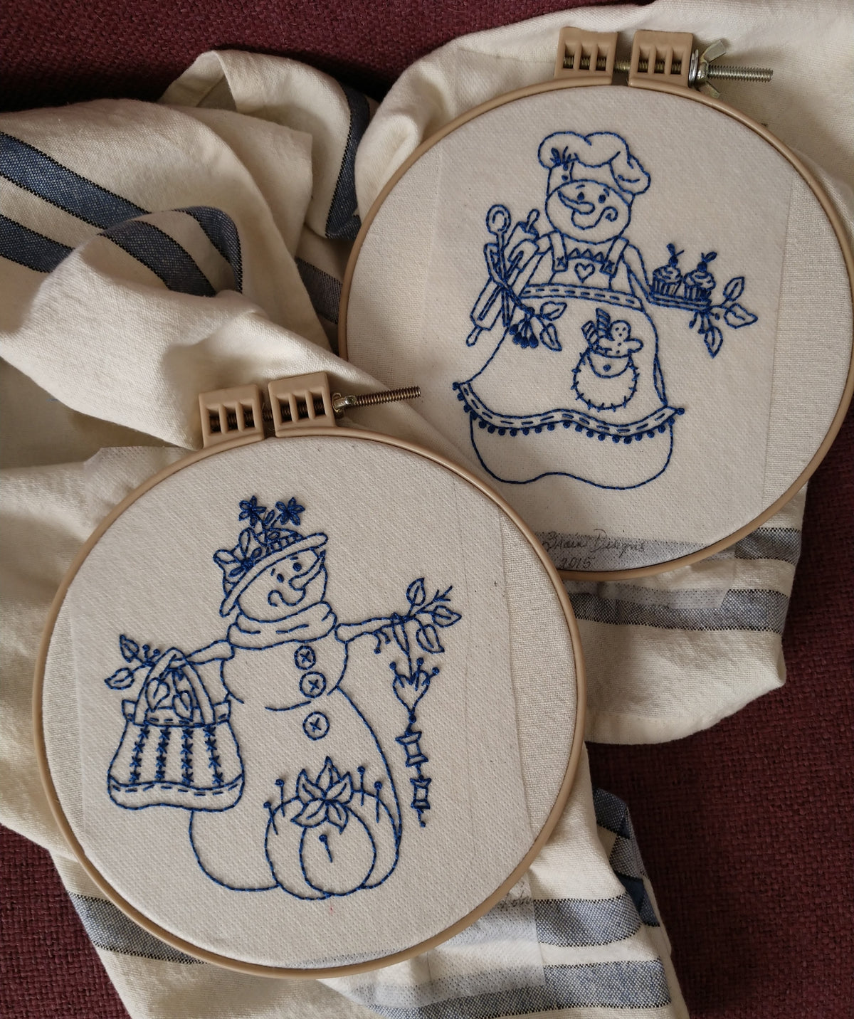 Snow Ladies - Hand Embroidery Pattern - Download