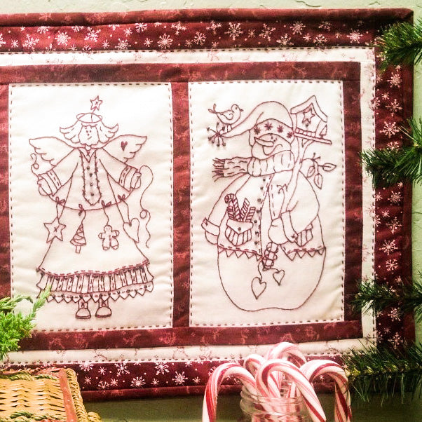 Three Christmas Friends - Hand Embroidery Pattern - Shipped