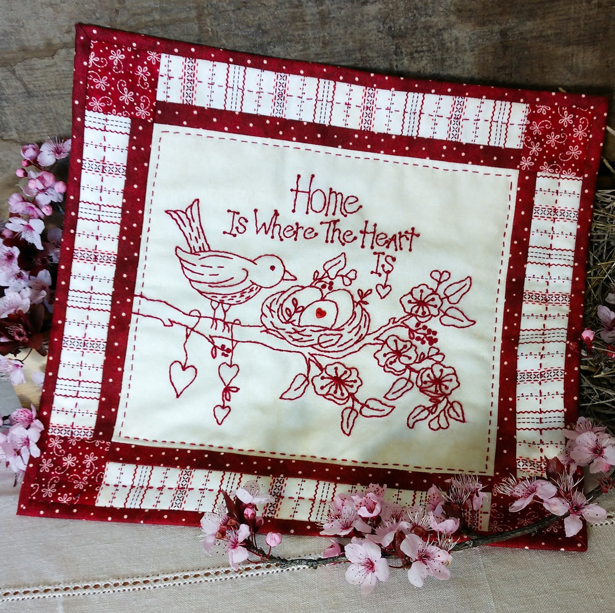 Home is Where the Heart Is - Machine Embroidery Pattern - Shipped