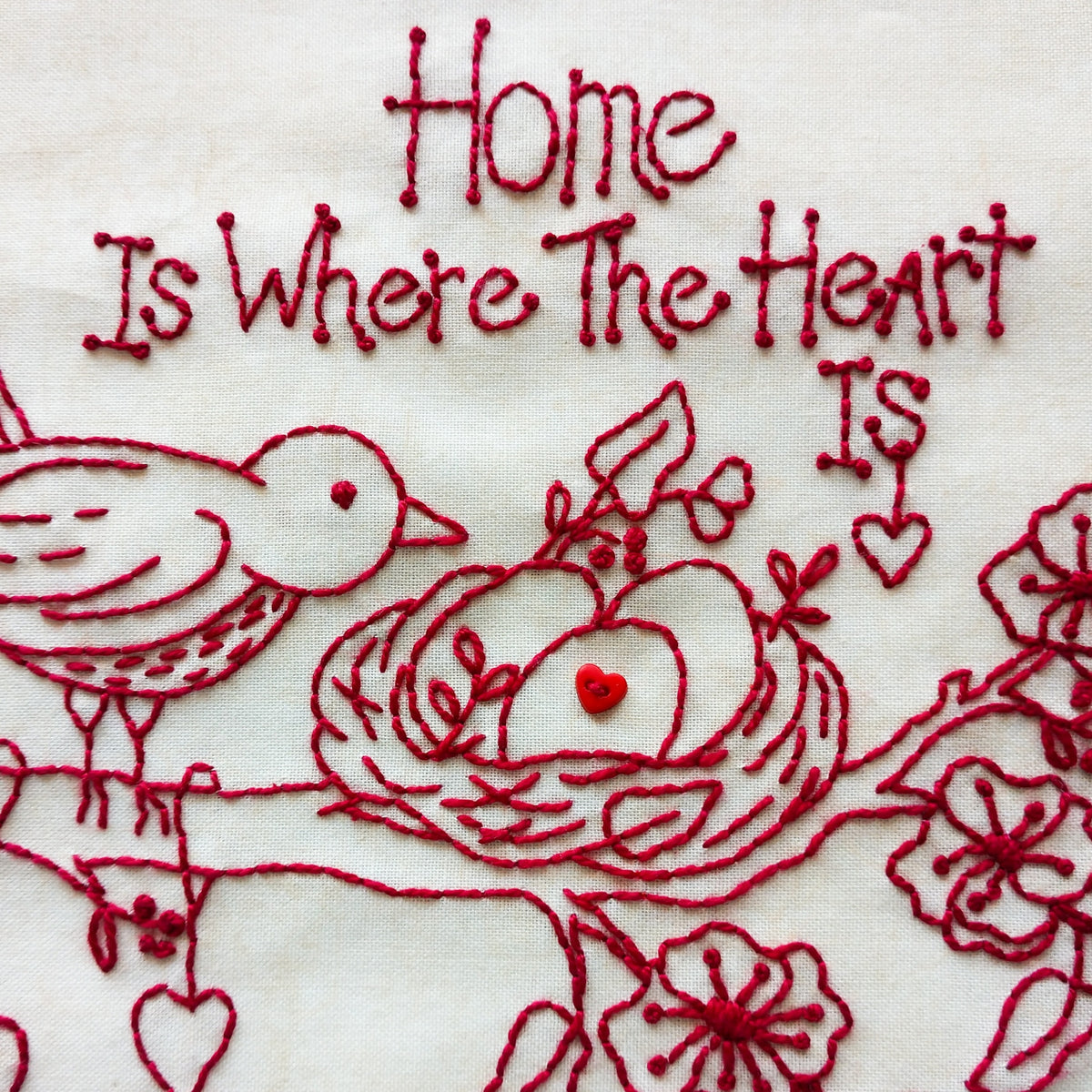 Home is Where the Heart Is - Machine Embroidery Pattern - Shipped