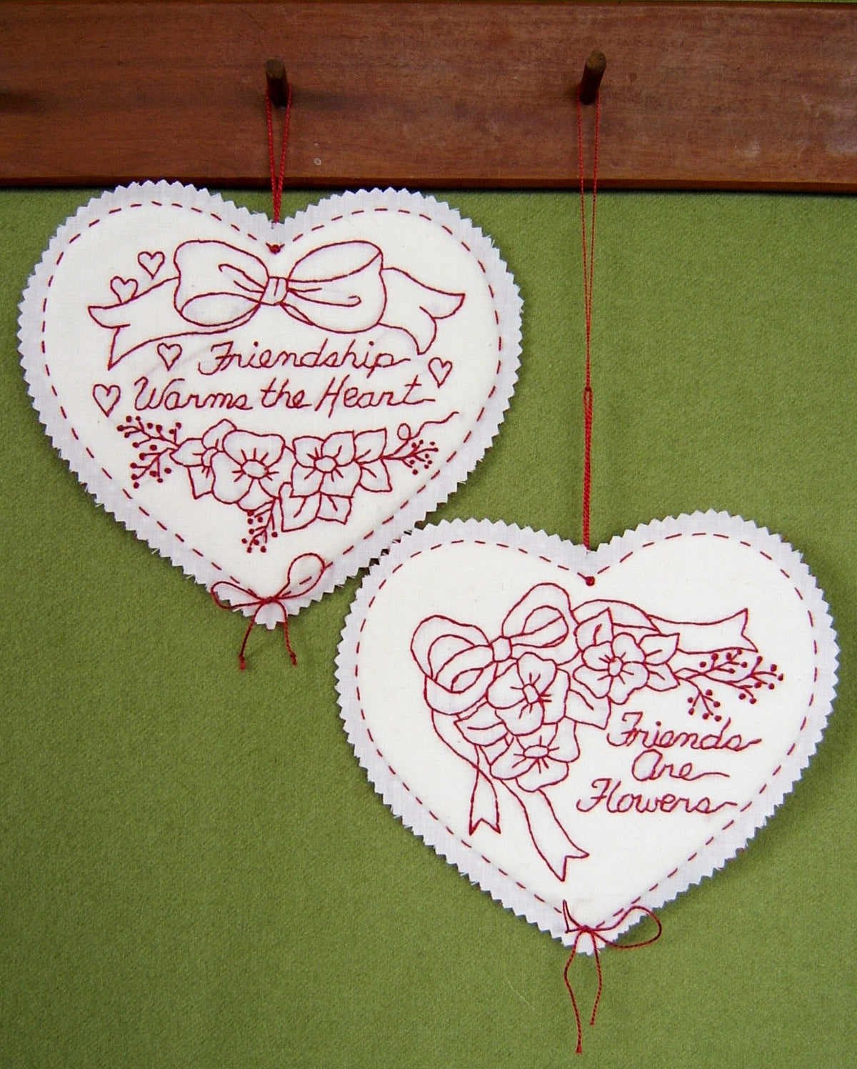Friendship Hearts - Hand Embroidery Pattern - Download