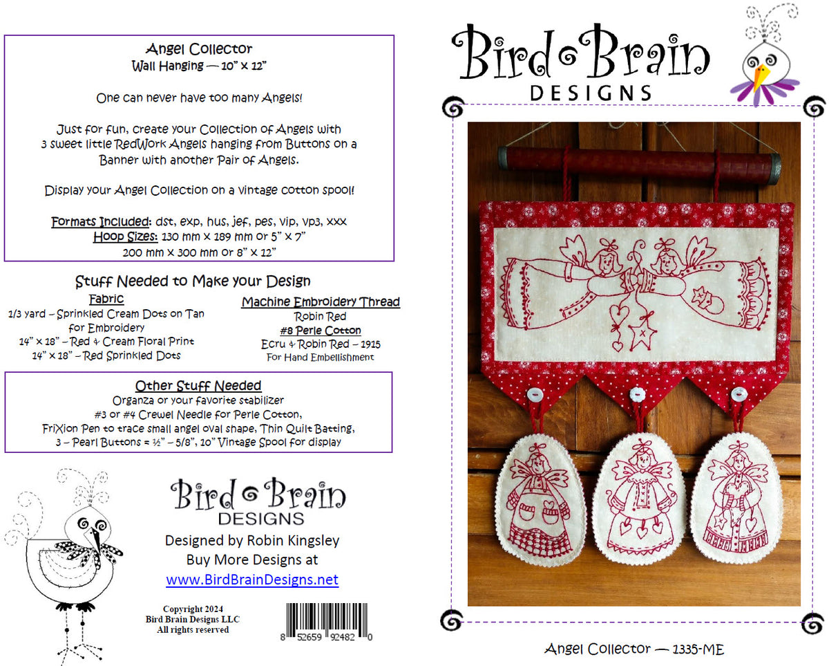 Angel Collector - Machine Embroidery Pattern - Download