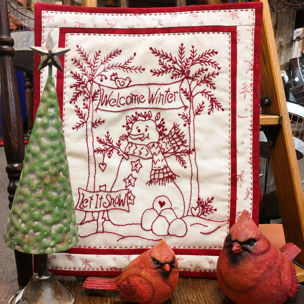 Welcome Winter - Machine Embroidery Pattern - Shipped