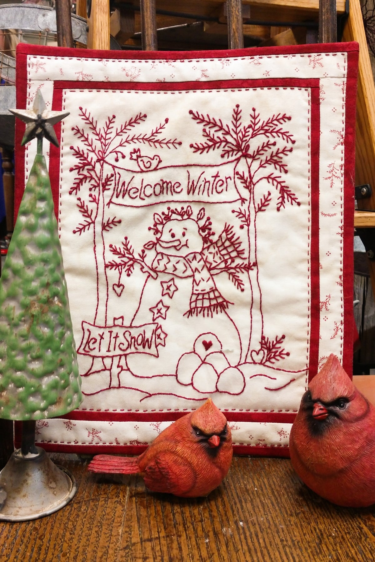 Welcome Winter - Machine Embroidery Pattern - Shipped