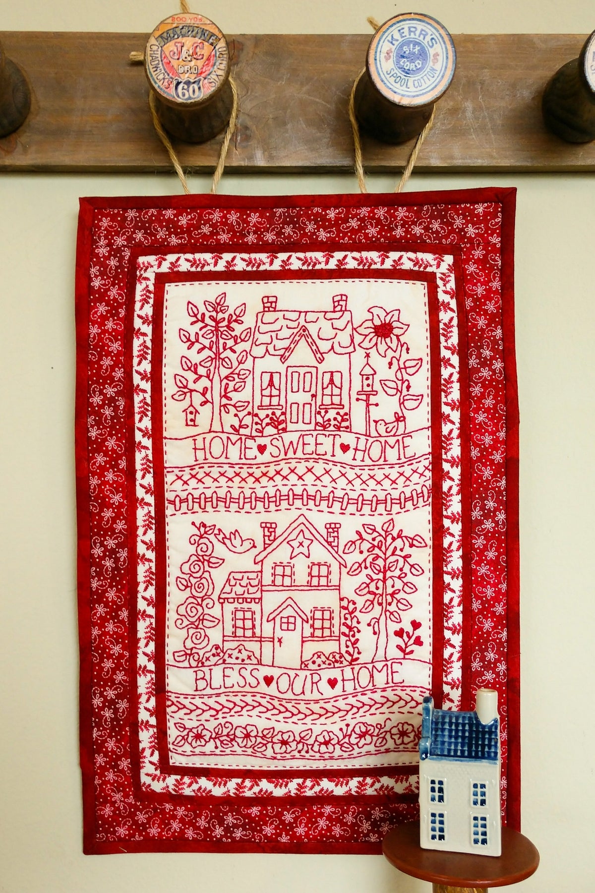 Home Sweet Home - Hand Embroidery Pattern - Shipped