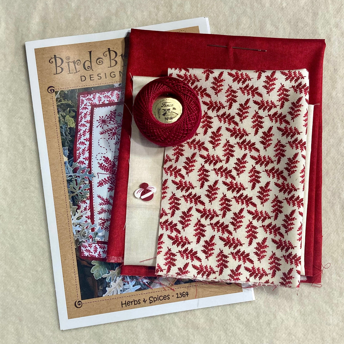Herbs & Spices Hand Embroidery Complete Kit