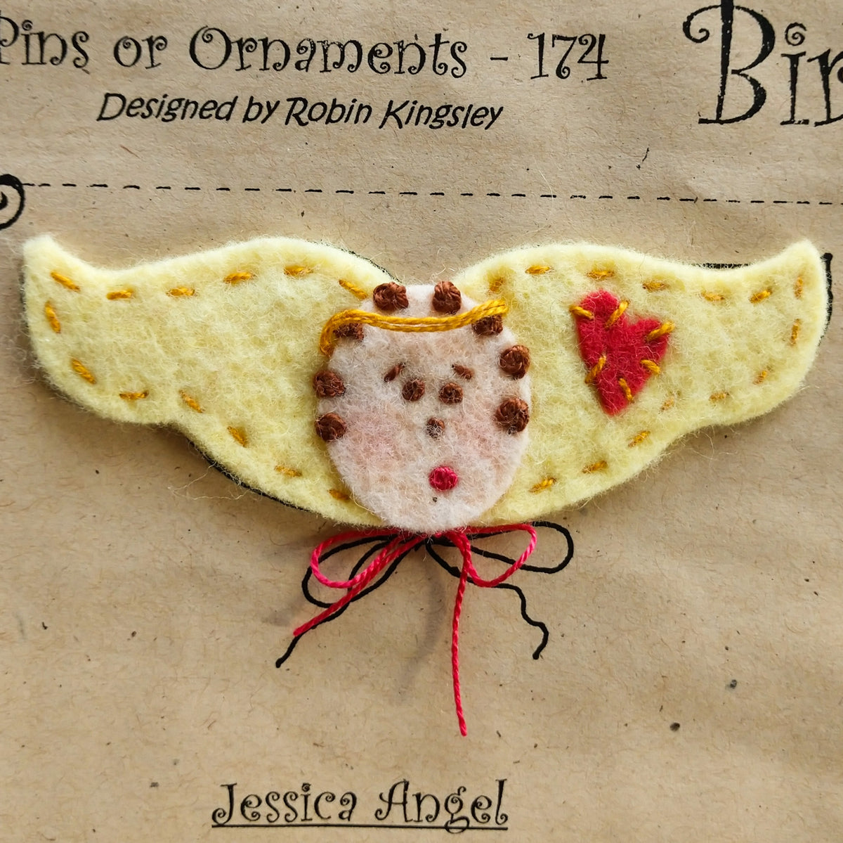 Everyday Angels - Wool Applique Pattern - Shipped