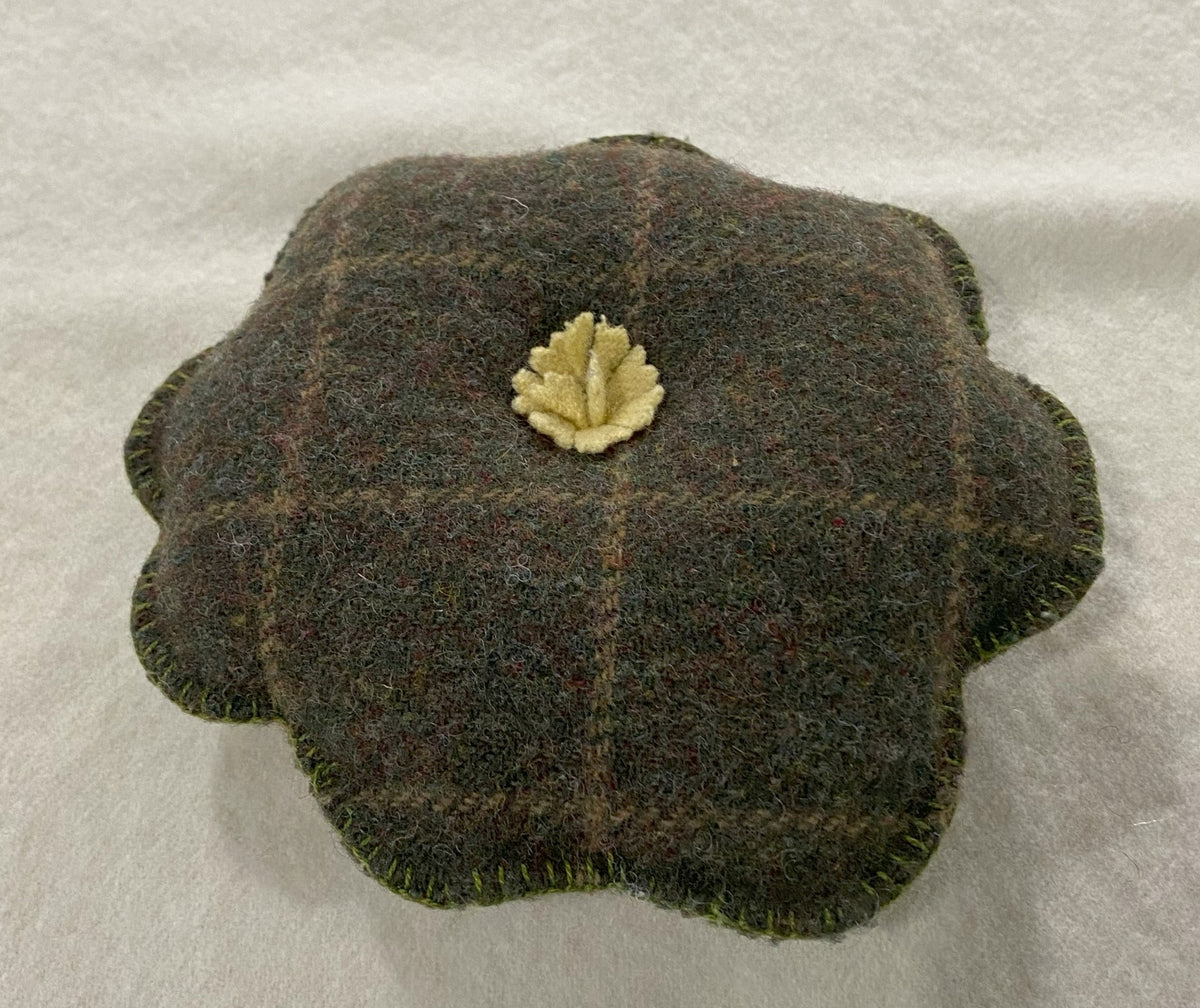 Pink Petal Pin Cushion - Wool Applique Pattern - Shipped