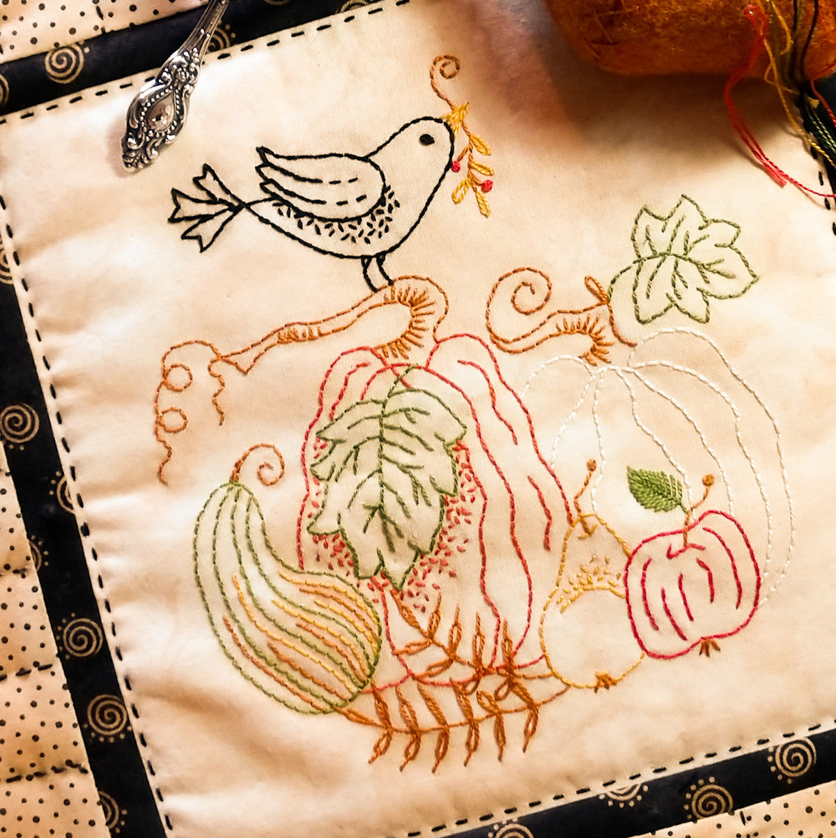 Autumn Harvest - Machine Embroidery Pattern - Download