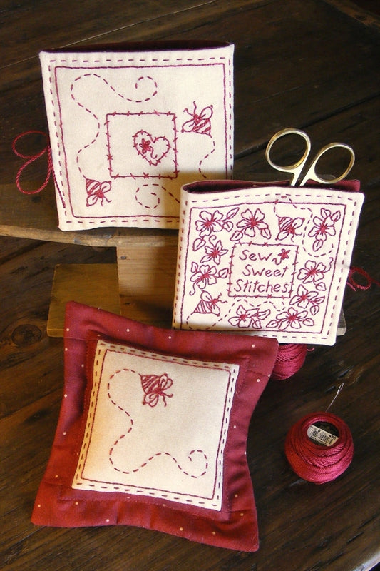 Sew Sweet Stitches Needlebook - Hand Embroidery Pattern - Shipped
