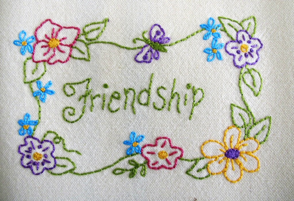 Love, Dream, Friendship Tea Towels - Hand Embroidery Pattern - Shipped