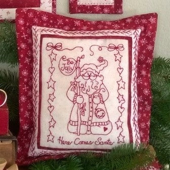 Santa is Coming - Hand Embroidery Pattern - Shipped