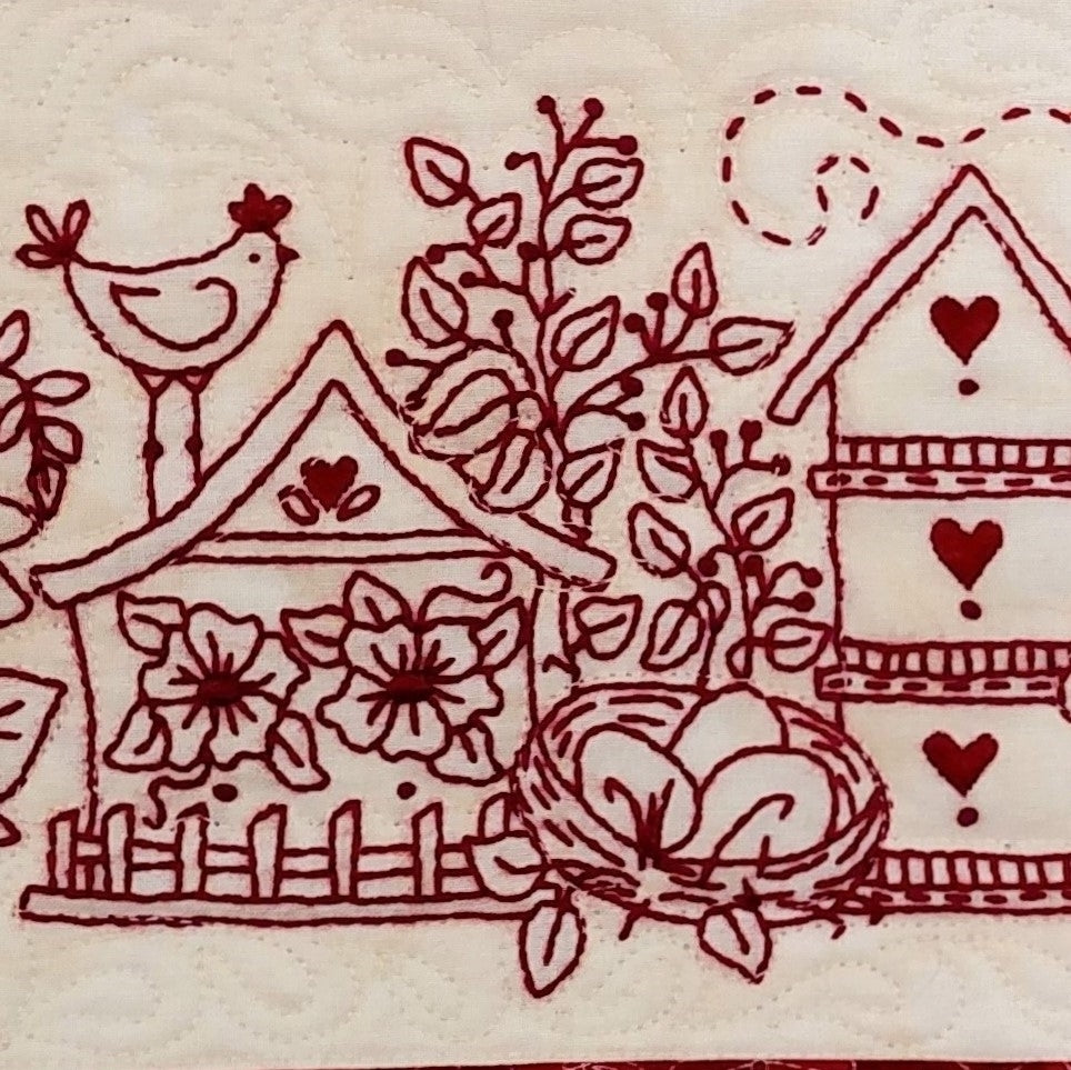 Birdhouse Garden - Machine Embroidery Pattern - Shipped