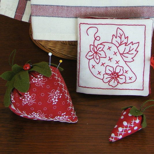 Fresh Strawberries - Hand Embroidery Pattern - Download