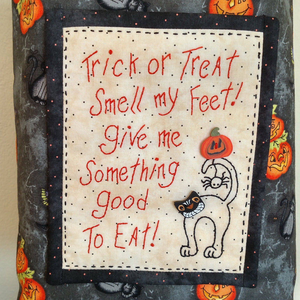 Halloweenie Totes - Hand Embroidery Pattern - Shipped
