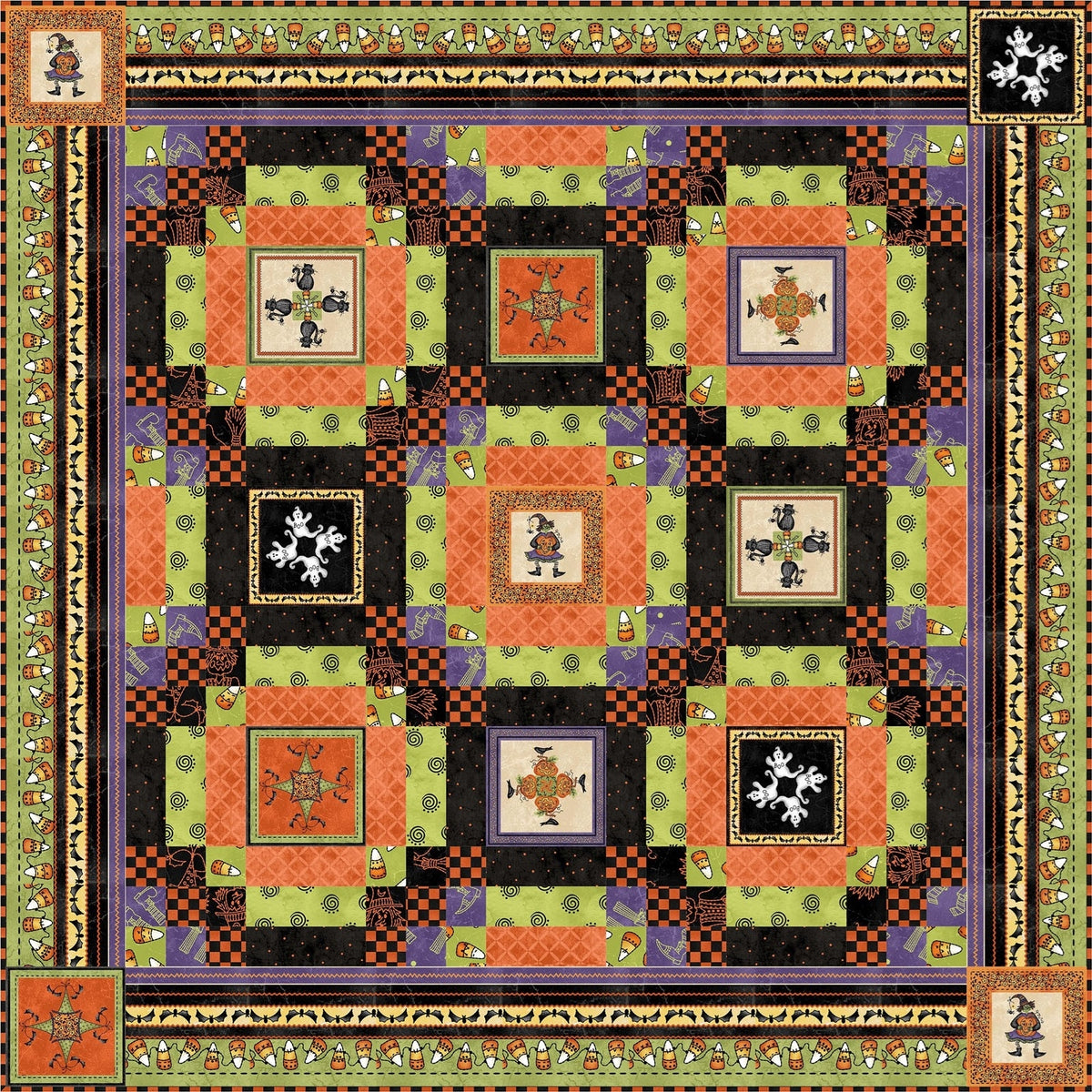 Free Quilt - Sweet Treats Halloweenie Quilt