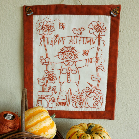 Happy Autumn - Hand Embroidery Pattern - Download