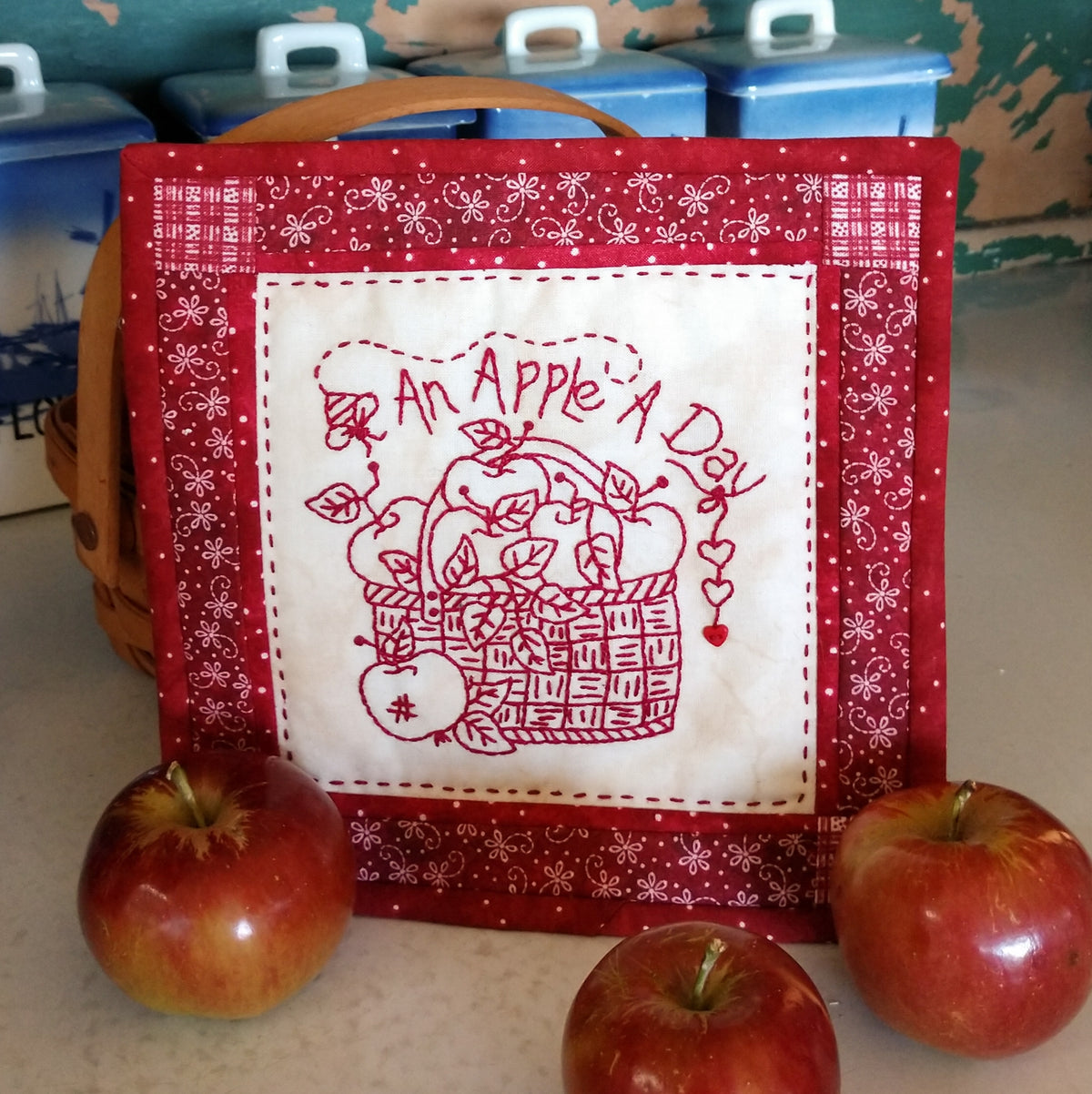 An Apple A Day - Hand Embroidery Pattern