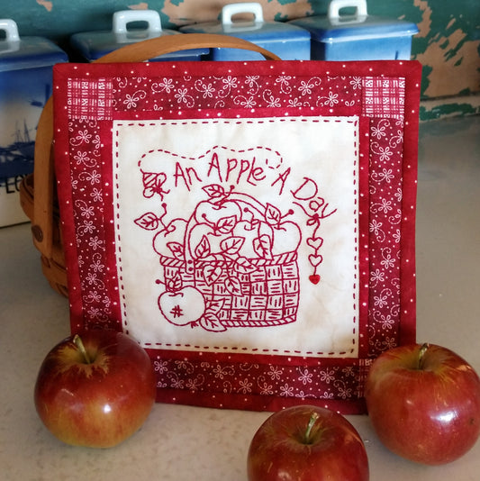 An Apple A Day - Hand Embroidery Pattern