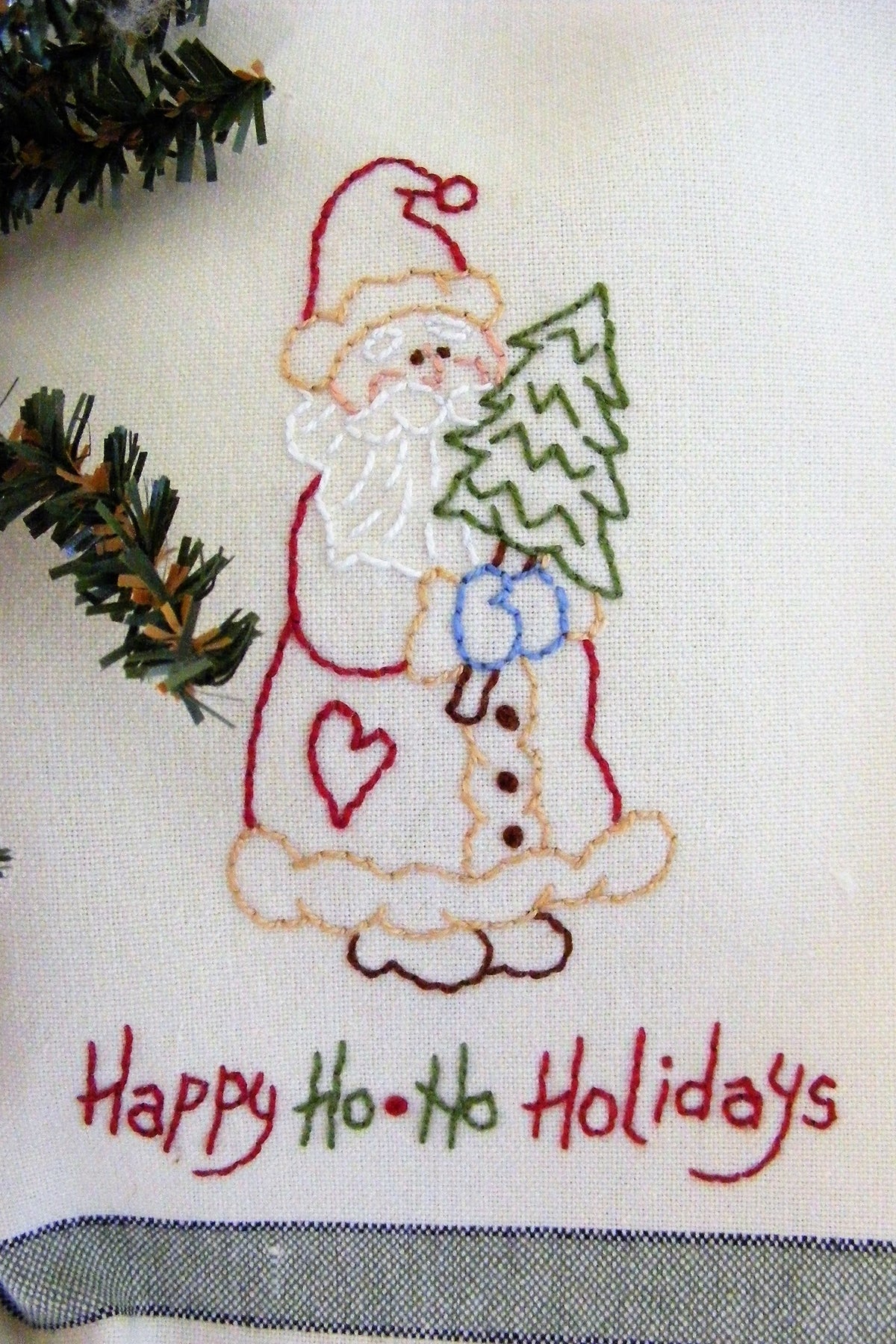Happy Ho*Ho Santa - Hand Embroidery Pattern - Download