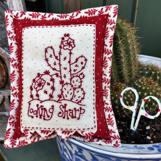 Looking Sharp Pin Cushion - Hand Embroidery Pattern - Download