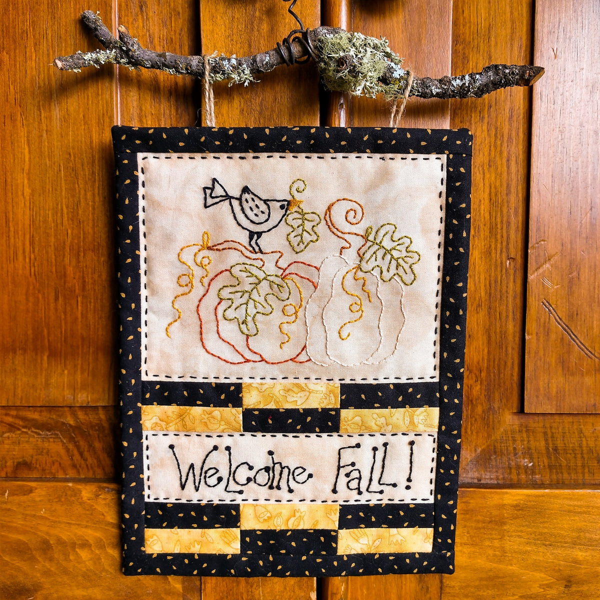 Welcome Fall - Hand Embroidery Pattern - Download