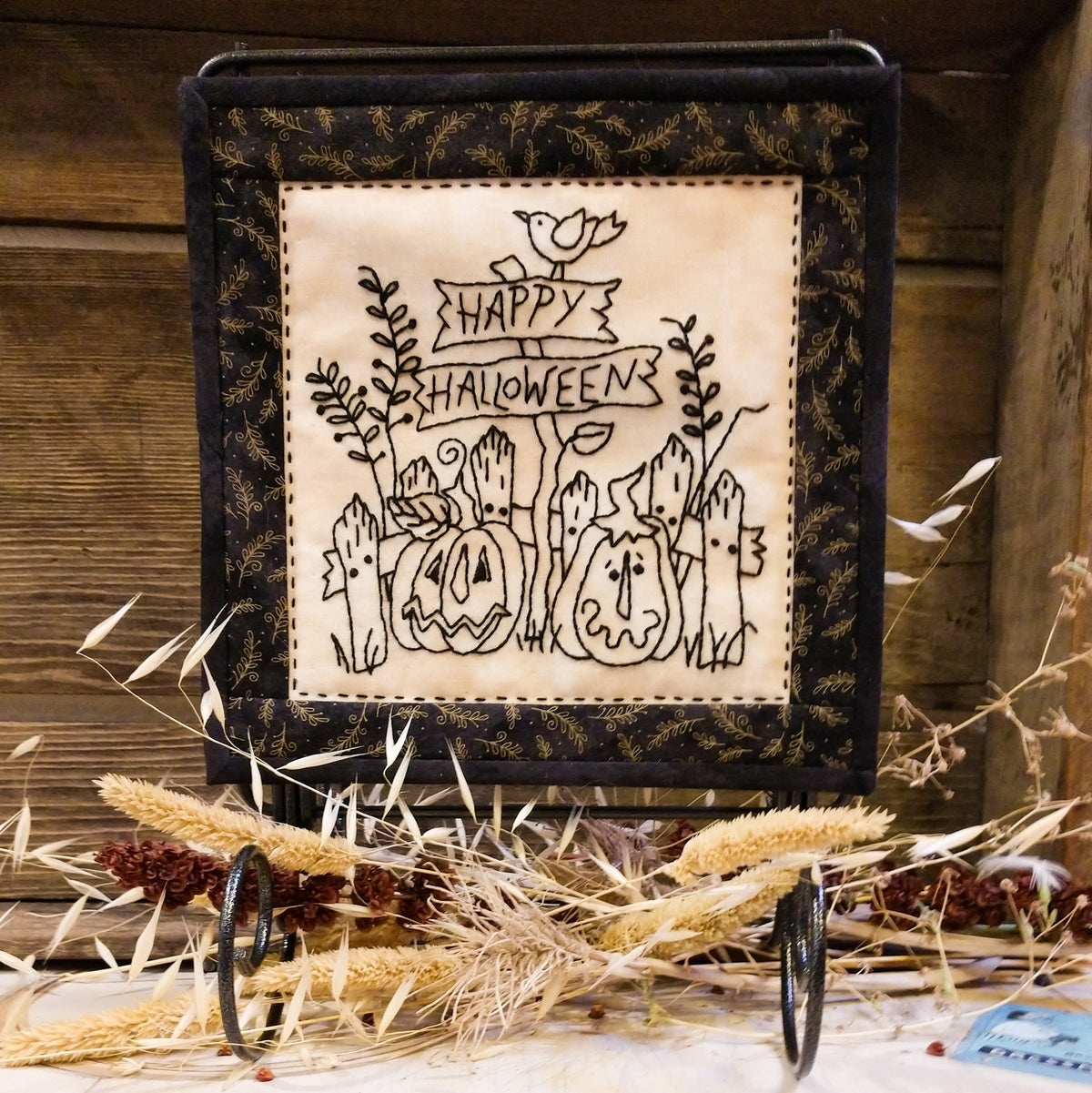 Country Happy Halloween - Hand Embroidery Pattern - Download