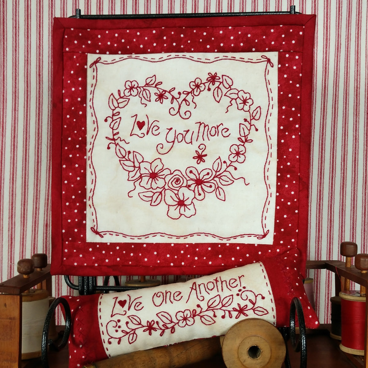 Love You More - Hand Embroidery Pattern - Shipped